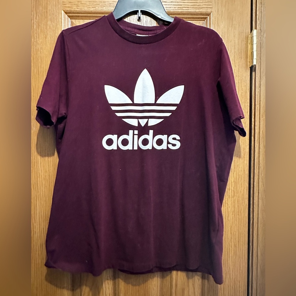 ADIDAS T-Shirt - Maroon - Size XL - good condition